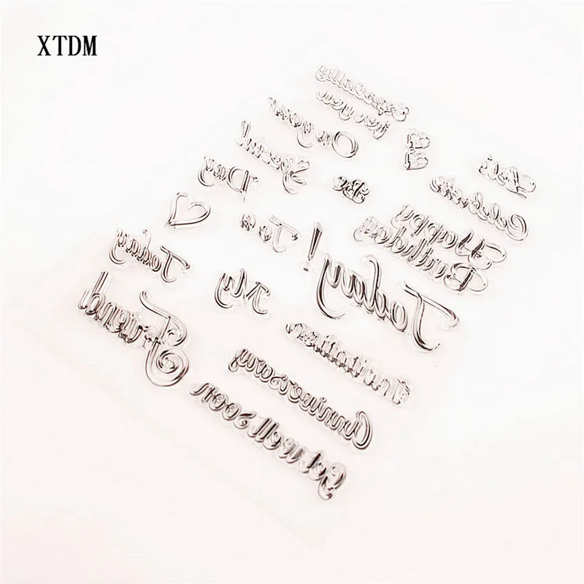 Горячая продажа с днем рождения прозрачные штампы/силиконовые уплотнения Ролик