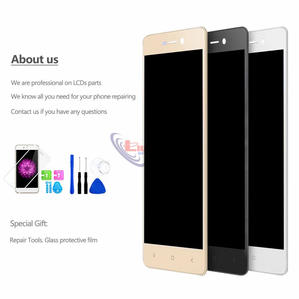 Оригинальный дисплей для XIAOMI Redmi 3S ЖК сенсорный экран рамка 3 3X Pro экран|Экраны