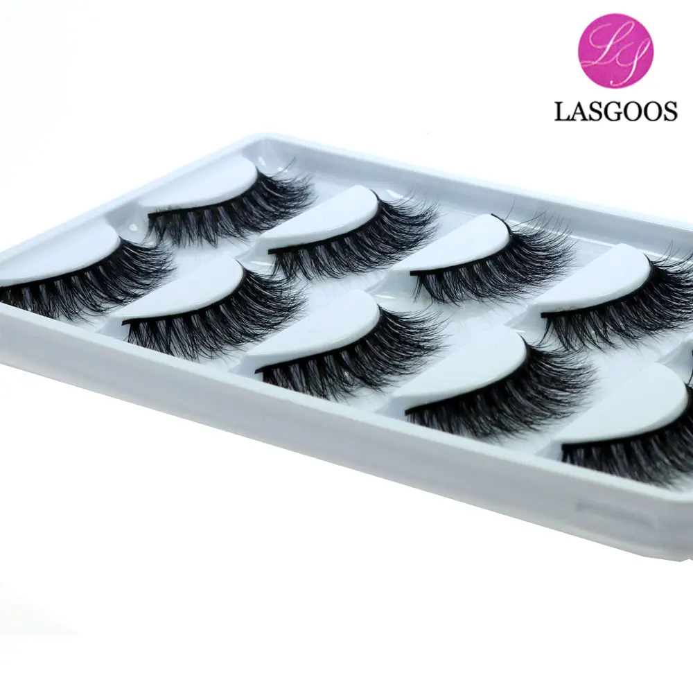 LASGOOS 5 пар/лот 3D норковая искусственная 13 мм натуральная повседневная жизнь