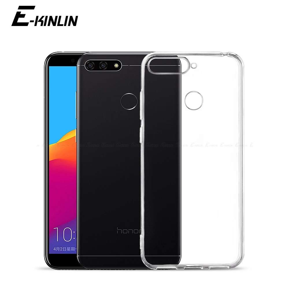Прозрачный силиконовый чехол для телефона для HuaWei Honor 9X 8A 8C 8X8 S 7A 7C фотоаппаратов моментальной печати 7S 7X7 6C 6A 6X8 V9 Pro Play 3 3e Max глобальной Мягкий ТПУ чехол с мультипликационным рисунком