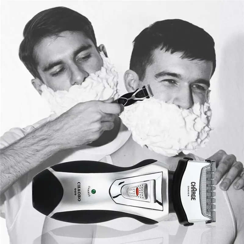 Перезаряжаемая электробритва с двойными сетчатыми лезвиями бритва Groomer US Plug