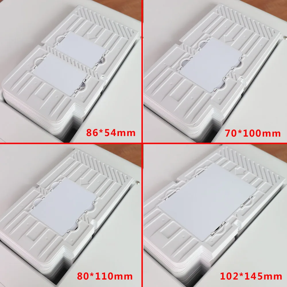 Обновленный автоматический ПВХ принтер id карты для 4 размера струйной печати 86*54