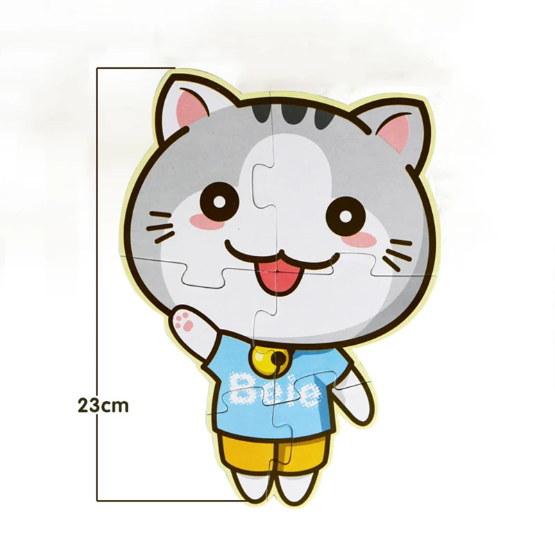 Детская головоломка с животными из мультфильмов для мальчиков и девочек раннего