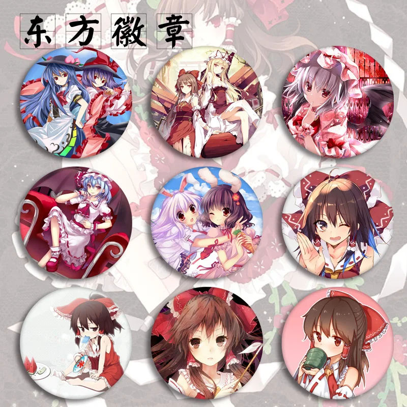 Брошь TouHou Project Hakurei Reimu KONPAKU YOUMU значки на рюкзак булавки подарки поклонники |