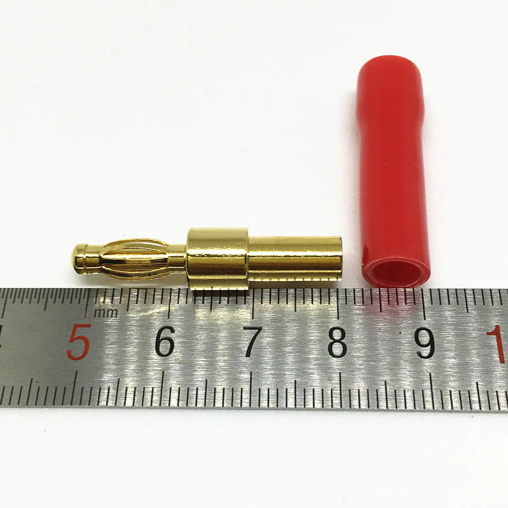 2 шт. позолоченные штекеры 4 мм|connectors gold|connector 4mmconnector wire |