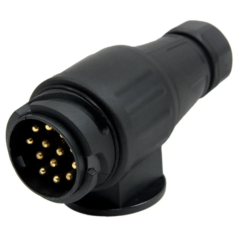 

Cross-shaped slotted copper pin 13Pin Car Trailer Plug 12V car trailer plug wiring connector adapter for connect truck and power