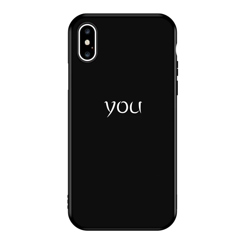 Чехлы для телефонов JAMULAR YOU ME iPhone 7 XS MAX XR X 8 6 6s Plus забавная мягкая задняя крышка из
