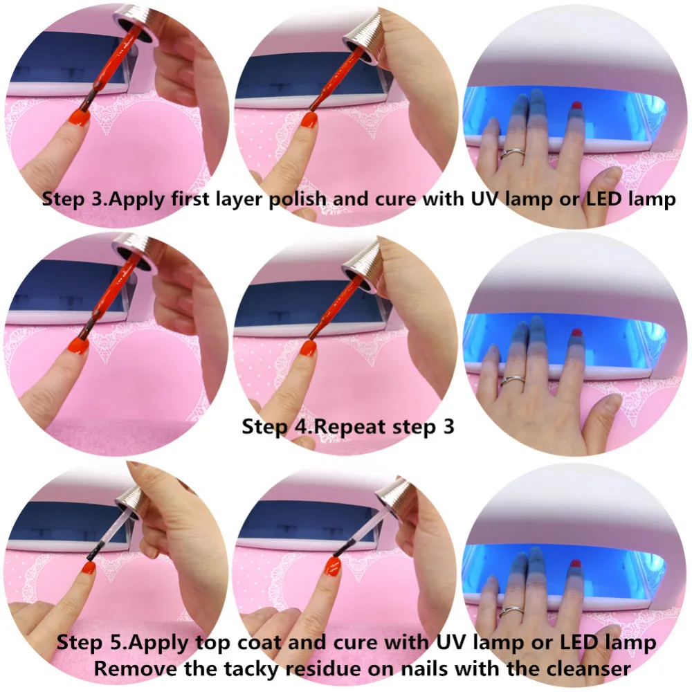 6 Piece 12ml Nails Color Gel Polish Base and Top Coat Artist Vernis UV LED Varnish Glitter Nail Gelpolish | Красота и здоровье