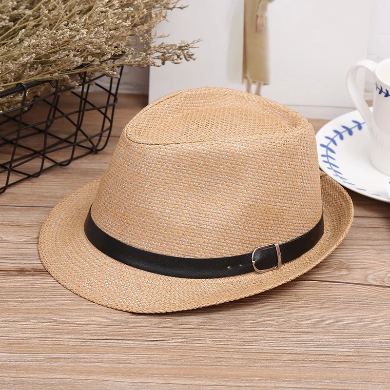 Соломенная шляпа с пряжкой для ремня мужчин и женщин|fedora panama hat|panama fedora hatsfedora |
