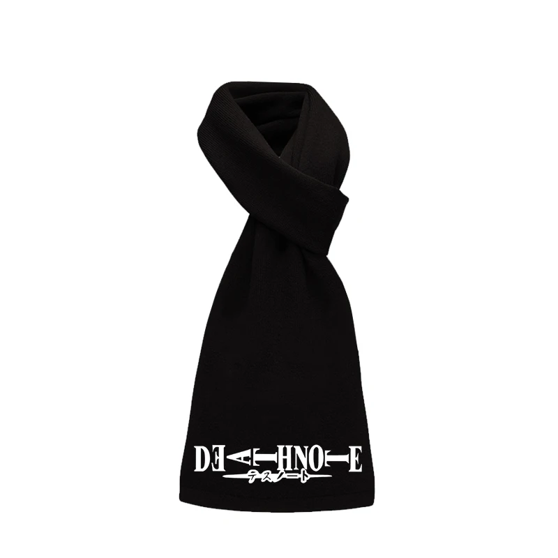 Anime Death Note L Lawliet Ryuuku Warp-knitted Velvet Scarf Winter Warm Fleece Scarves Cosplay Shawl Neckerchief Muffler Gift |
