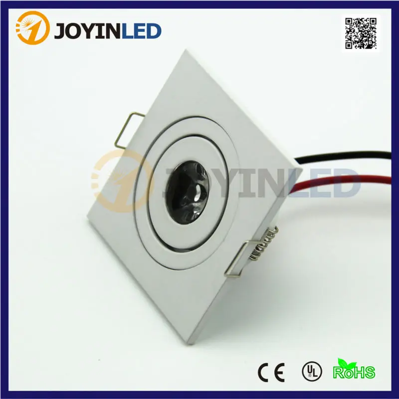 10 шт./лот бесплатная доставка встраиваемые потолочные светильники для шкафа 1 Вт 3