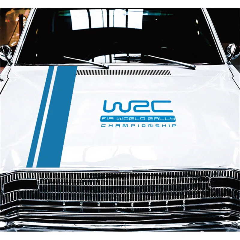 WRC капот стикер полосы виниловые покрытия для автомобилей гоночных видов спорта наклейка голова автомобиля Наклейка аксессуары общего назначения автомобиль паста