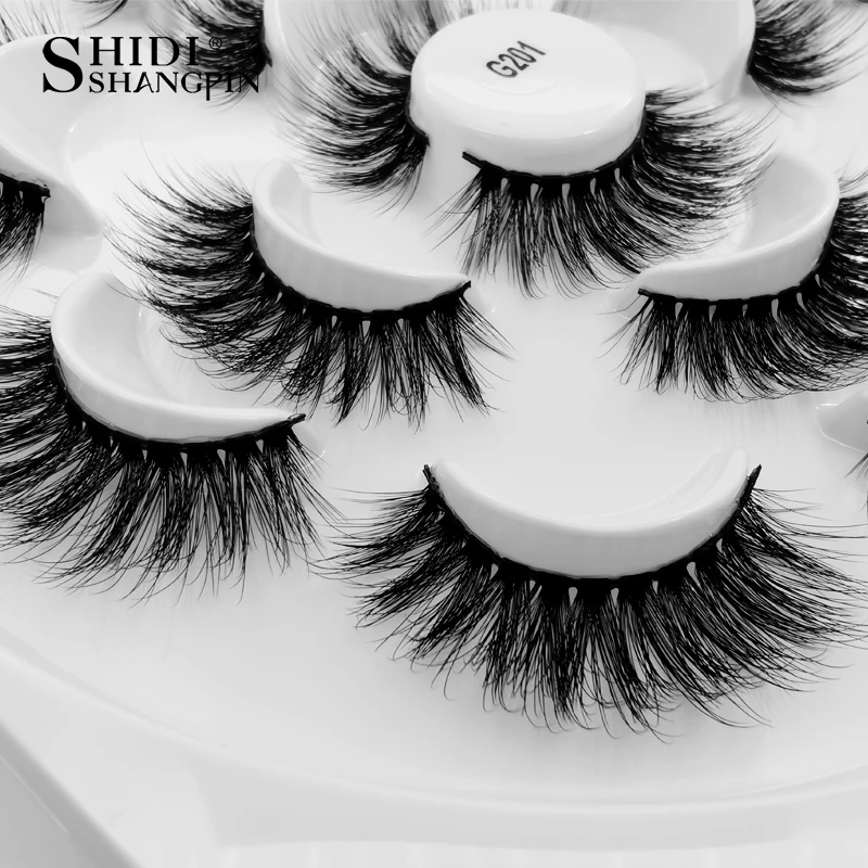 SHIDISHANGPIN 7 пар накладных ресниц 3d норковые ресницы макияж Поддельные ресницы для maquiagem накладные ресницы норковые 3d Ресницы cilios