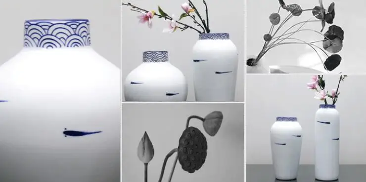 Фото Creative ornaments simple modern Home Furnishing crafts ceramic vases flower Figurines & Miniatures Creative ornaments simple modern Home Furnishing crafts ceramic vases flower Figurines & Miniatures