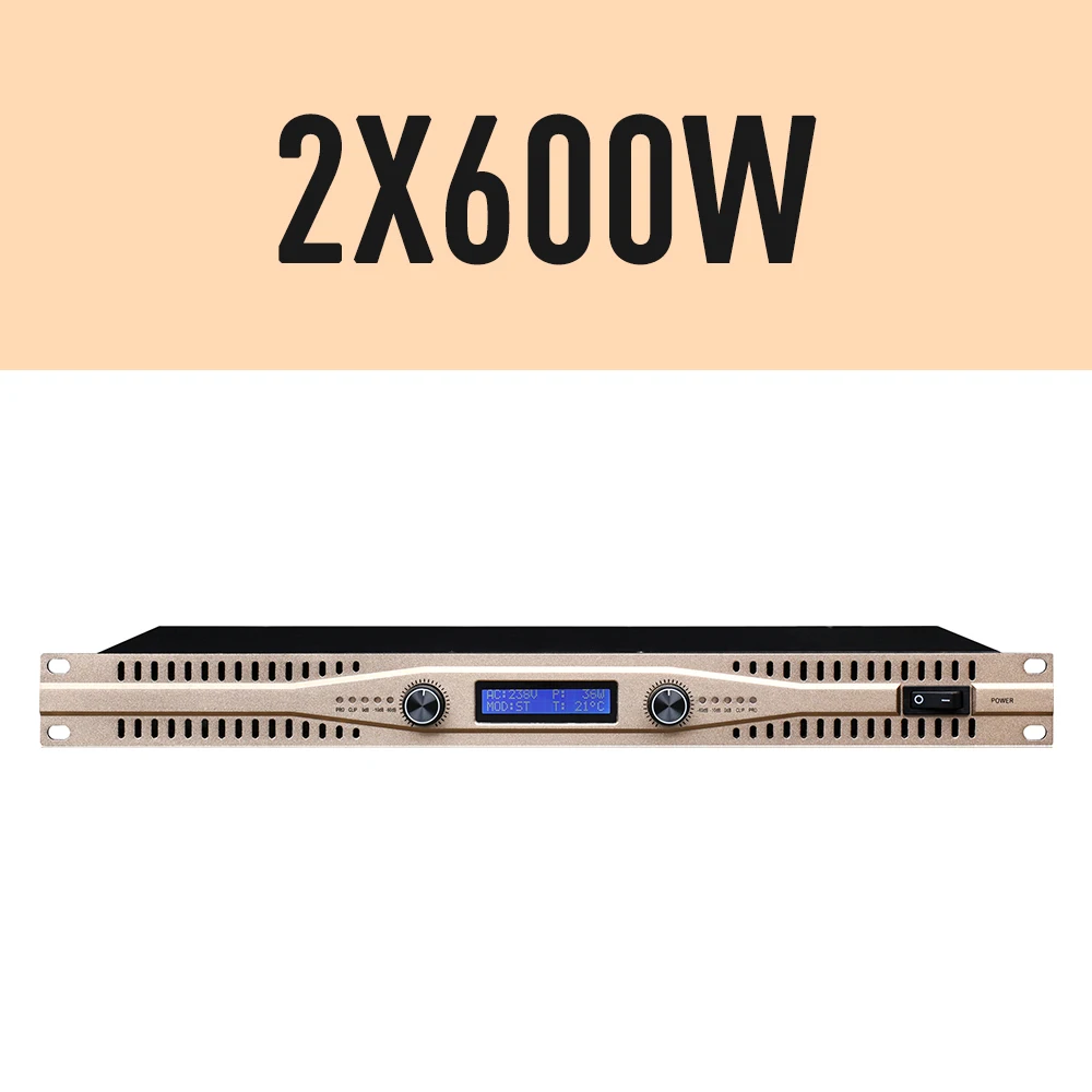 2x600W Champagnegold Реальная мощность! Класс D++ модуль профессиональный сценический усилитель мощности усилитель высокой мощности 2x600 Вт/2X800 Вт - Цвет: 2x600W Champagnegold