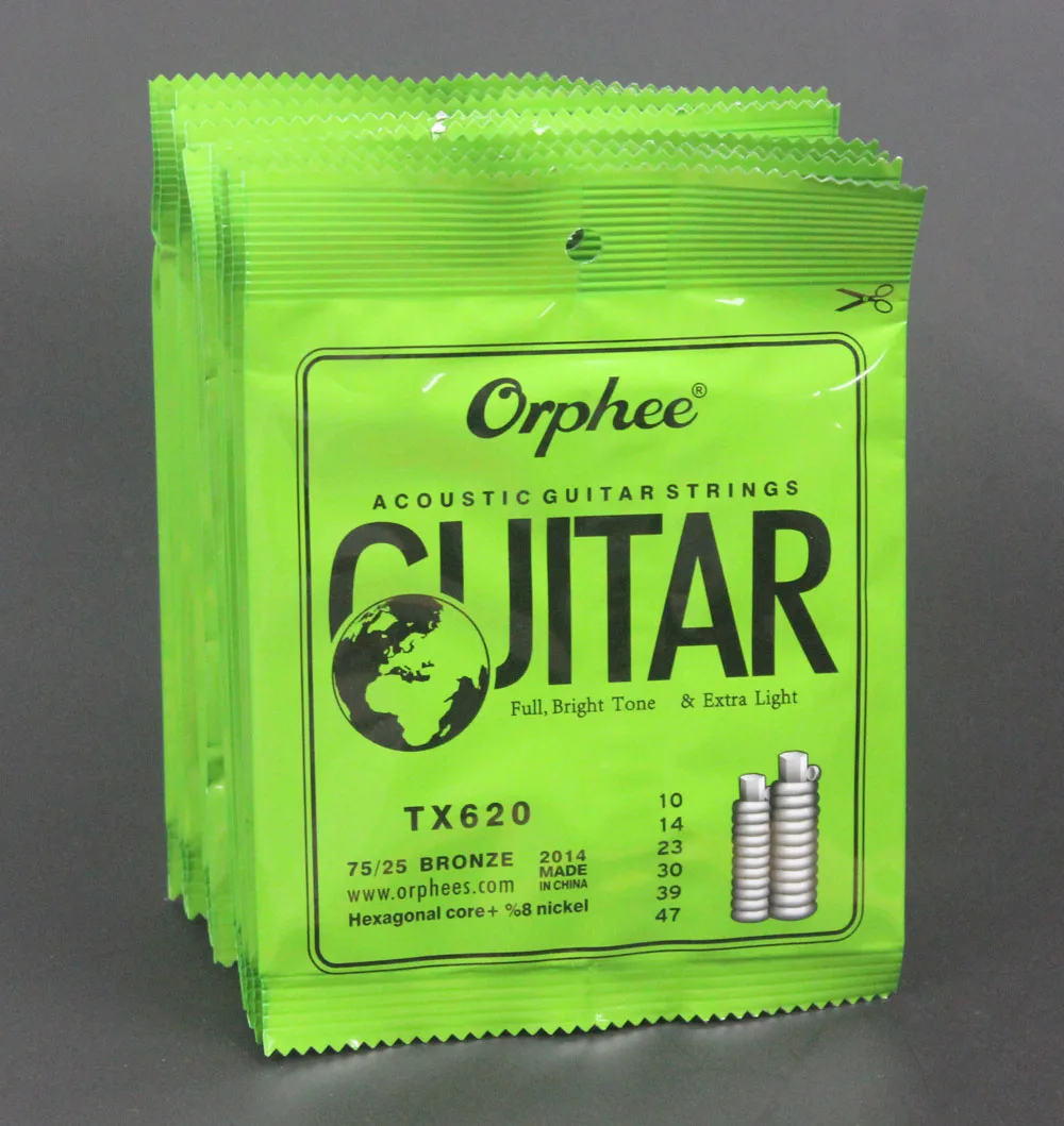 10 комплектов Orphee TX620 цветные ФОСФОРНЫЕ строки очень светильник кие Струны для