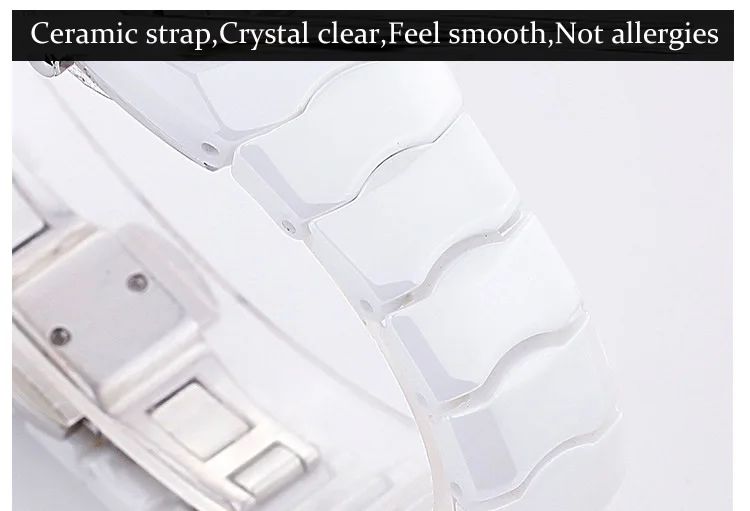 RGENS оригинальные мужские керамические наручные часы кварцевые квадратные