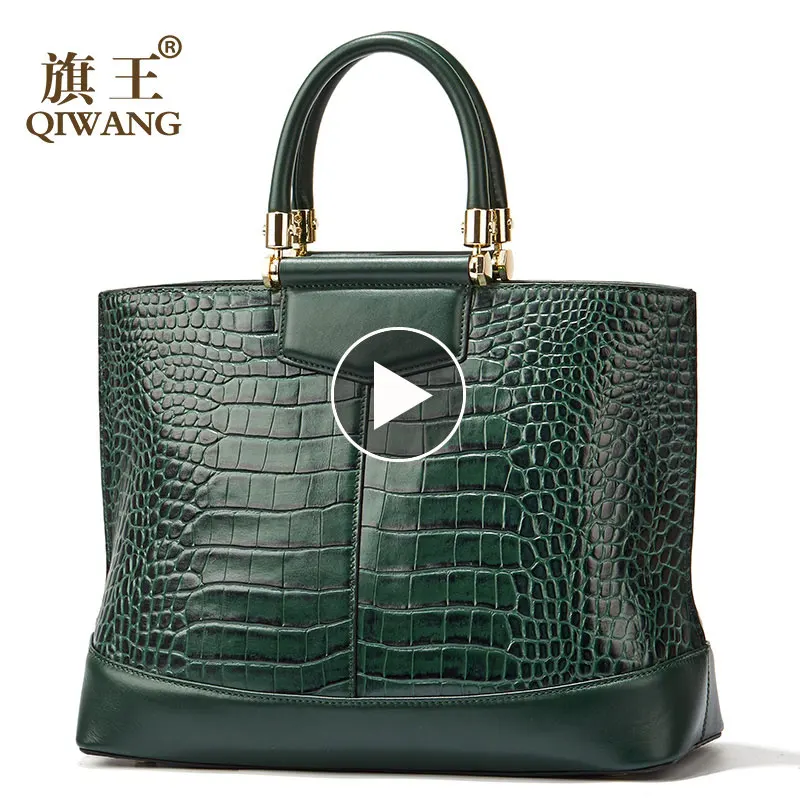 Роскошные зеленые большие сумки тоут модные европейские брендовые дизайнерские