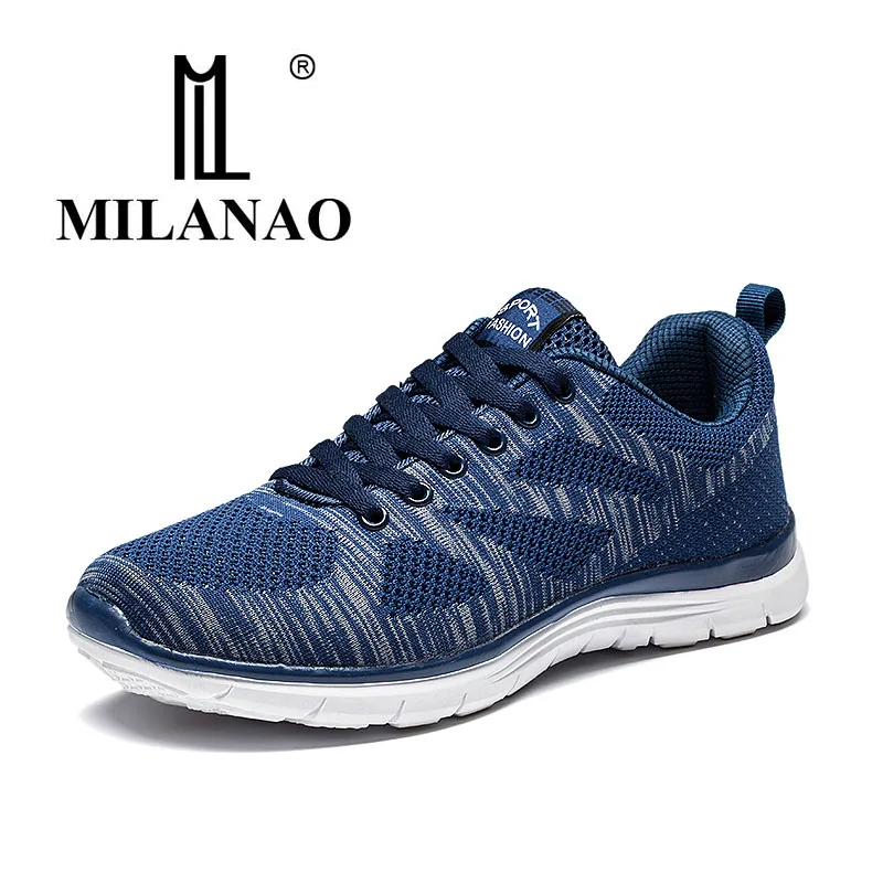 2019 MILANAO новые мужские летние повседневные Flyknit Racer прогулочные туфли для мужчин и