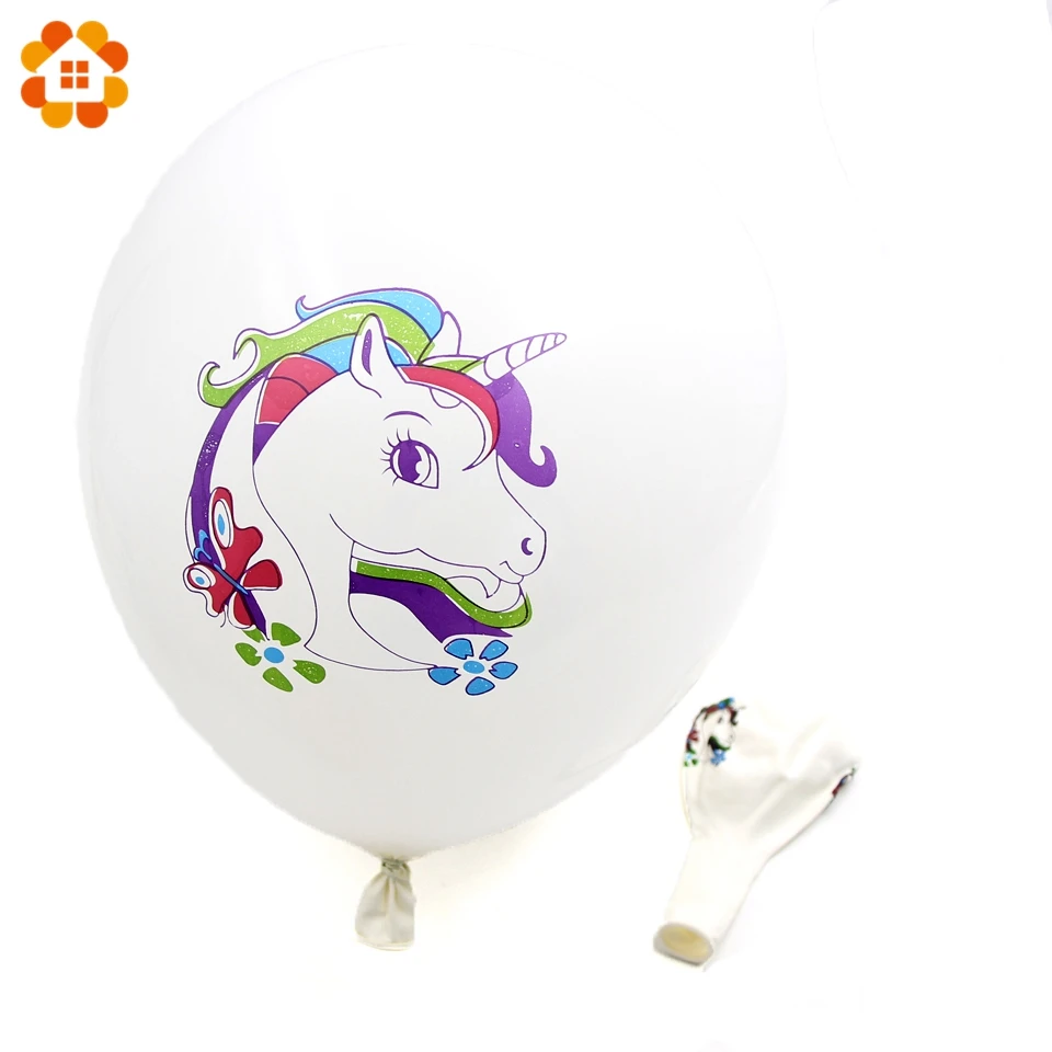 10 шт. 12 дюймов rainbow Unicorn Шарики мультфильм латекс Подарки для гостей малыш