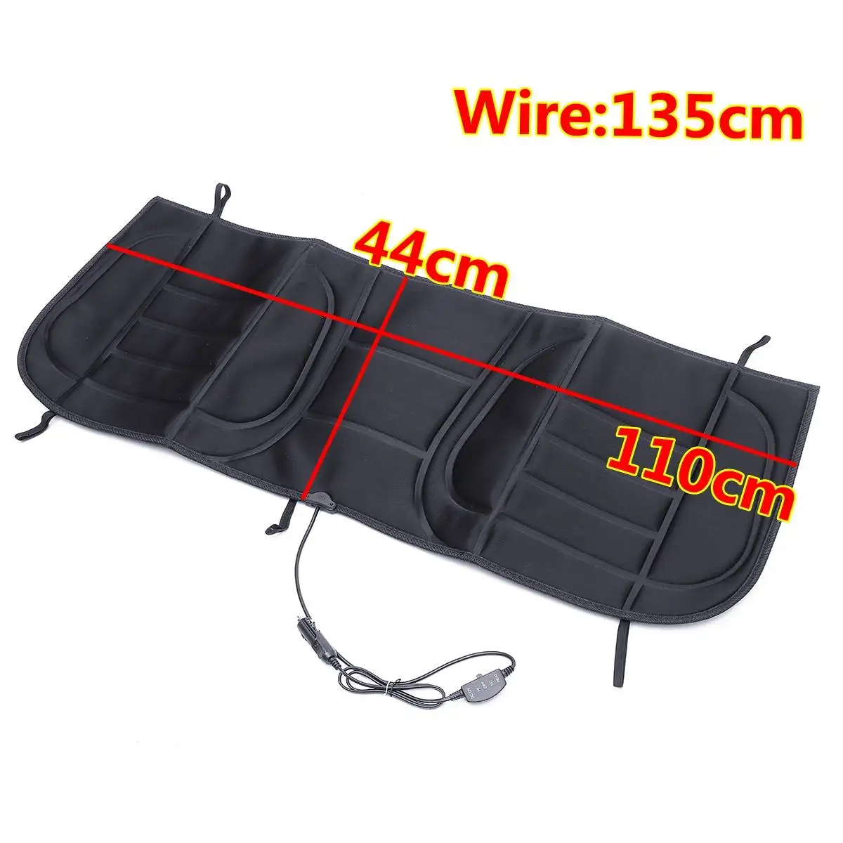 Rear seat Black 12 В подогреваемый Чехол подушки сиденья автомобиля сиденье зима термостат нагреватель Подогреватель Сиденья автоподогреватель Подогрев сиденья Подушка - Название цвета: Rear seat Black