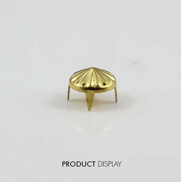 Металлические шпильки Steampumk для поделок золотистого цвета с 4 зубцами конусные