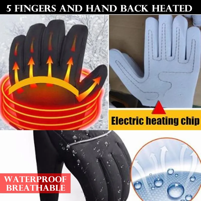 Умные перчатки с электрическим подогревом Самонагревающиеся лыжные на