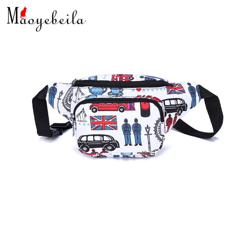 2019 Новая печатная нагрудная сумка из текстиля мужская и женская модная через