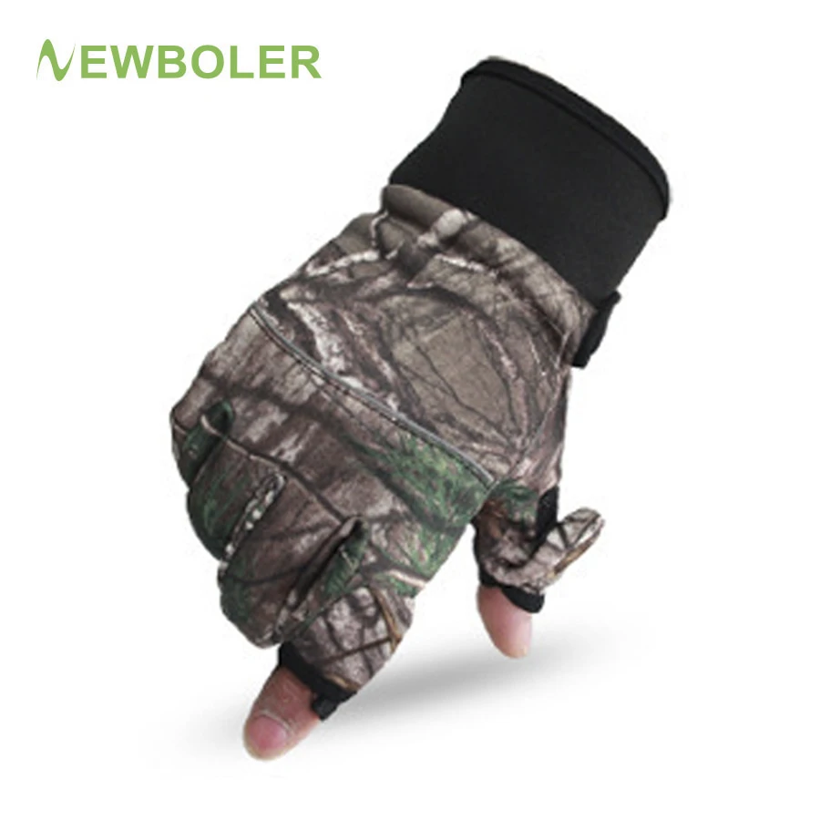 NEWBOLER зимние рыболовные перчатки прочные полный/2 половина пальцев