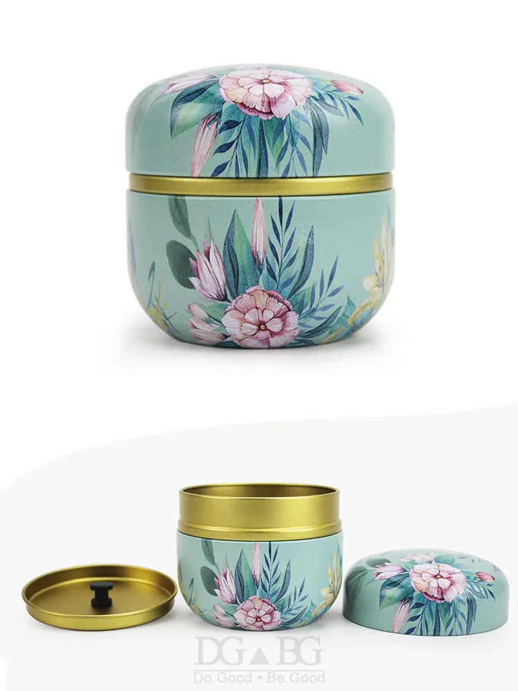 Синий цветок урна погребальная урна Pet Memoria Keepsake урны для пепла Собака Кошка Животное Кремация маленькая урна металлическая память урен железа