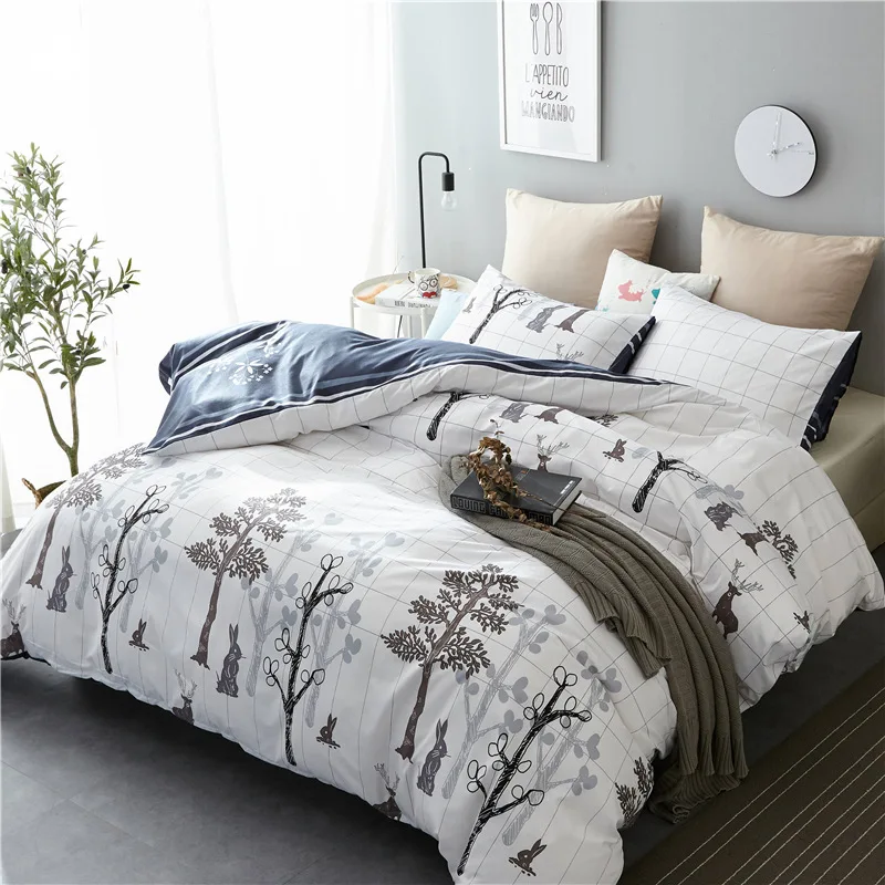 

New Pink Unicorn bedding sets Embroidery bed set double Twin queen king size duvet cover bed sheet set pillowcase