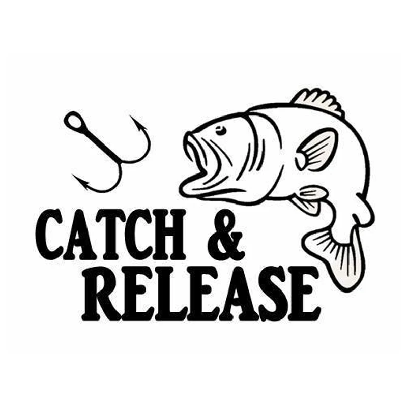 

Наклейка на автомобиль «Catch And Release Fish Animal»