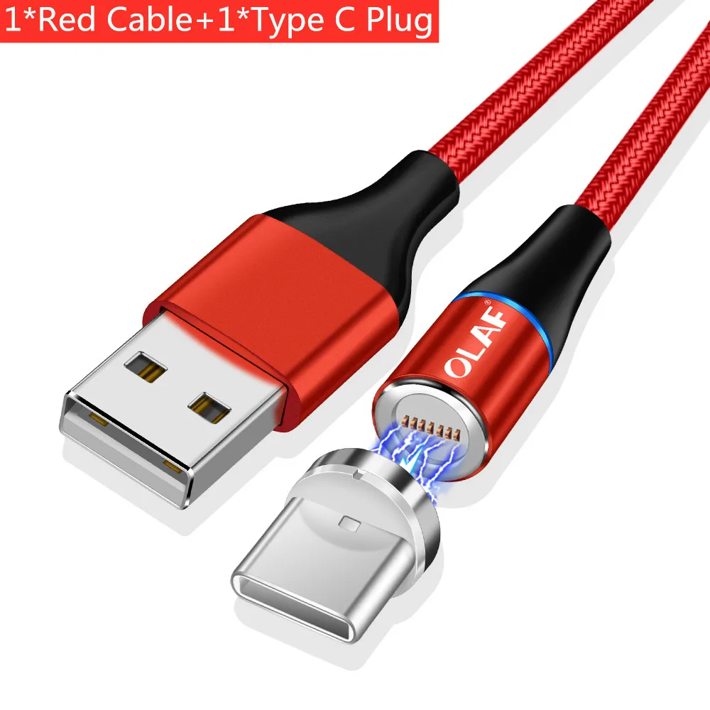 Магнитный кабель Олаф 3А для быстрой зарядки, кабель usb type-C для samsung S8 S9 S10 Xiaomi mi8 mi9 huawei P20 P30 USB-C кабель
