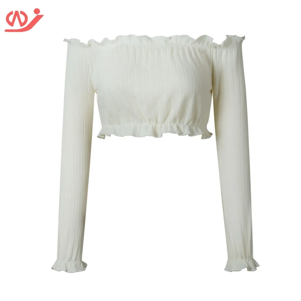 Женская Сексуальная Повседневная с открытыми плечами без бретелек длинным