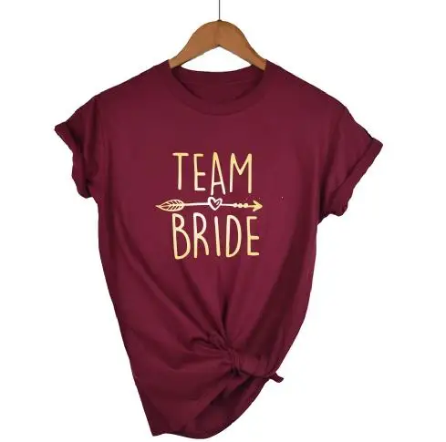 OKOUFEN девичник вечеринка Свадьба Team Bride футболка для невесты Женский Топ с