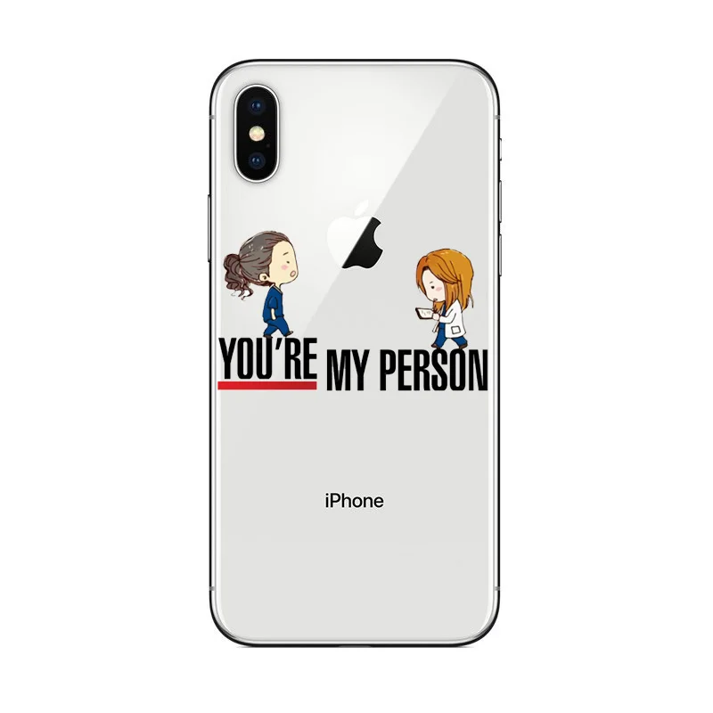 Чехол для телефона GREYS Anatomy You my person чехол iPhone X XS XR MAX 5 6 7 8 Plus S SE мягкий силиконовый