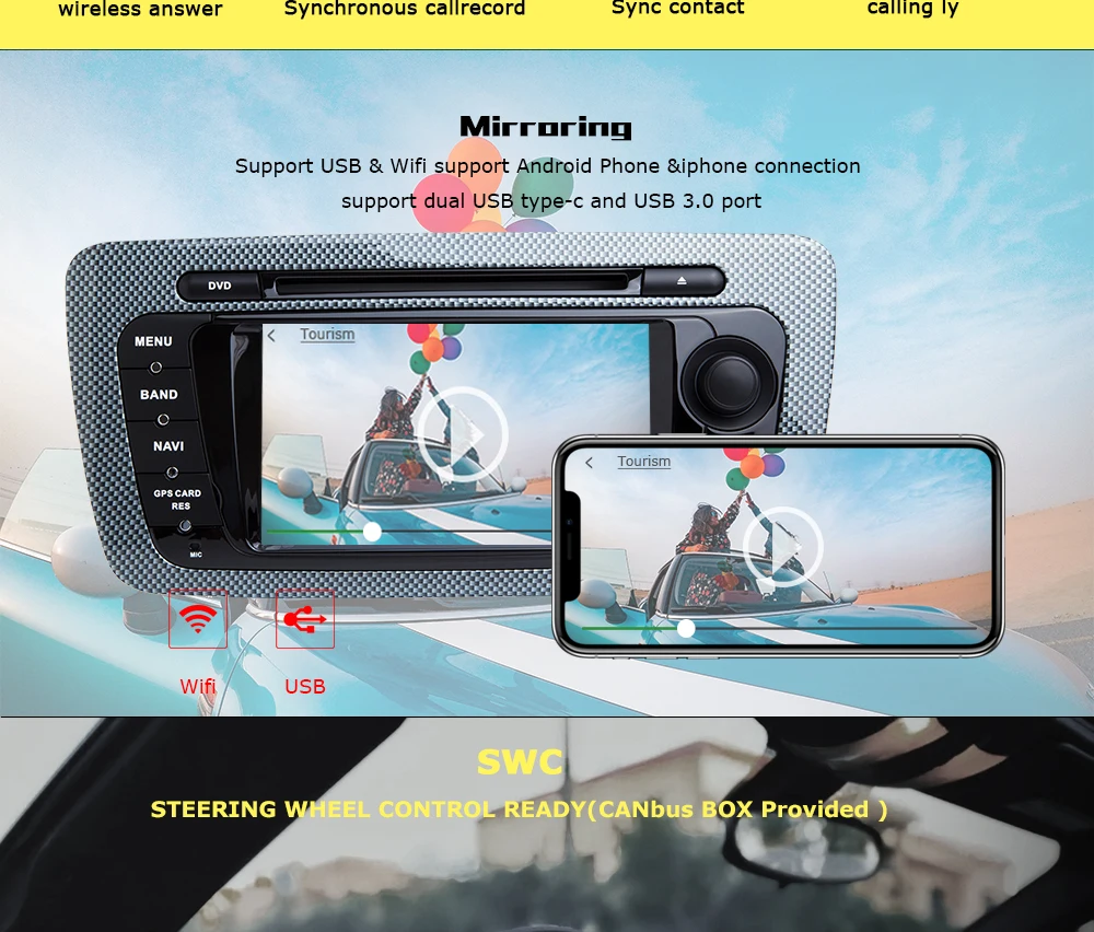 2 Din Android 9,0 автомобильный DVD плеер мультимедиа для Seat Ibiza 6J Cupra MK4 SportCoupe Ecomotive 2009 2010 2011 2012 2013