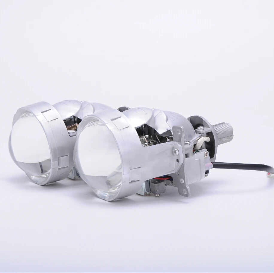 AES A4 Bi-светодио дный проектор Объектив комплект серебро 6000 К светодио шт. LED H4 H7