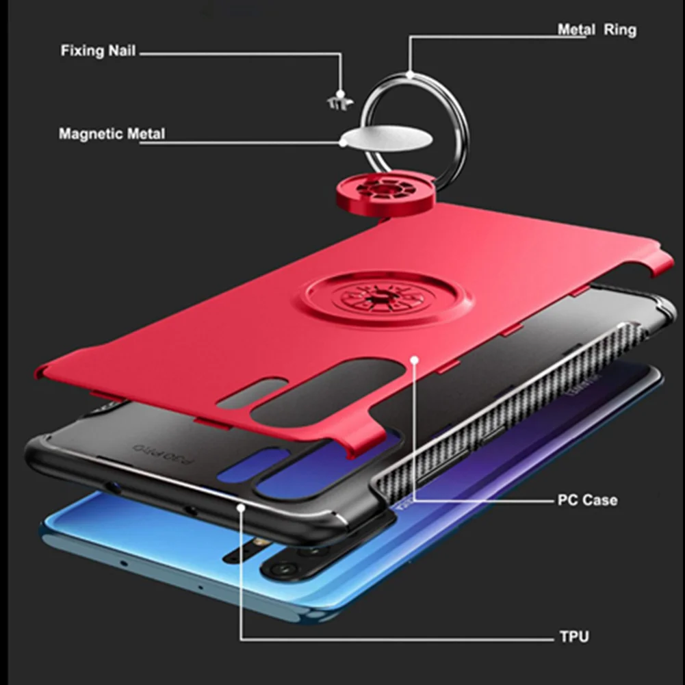 Чехол для Huawei P30 20 10 Pro Lite Mate Nova 4 Y9 2019 чехол Honor 8X 7S 6X V20 360 магнитный металлический |