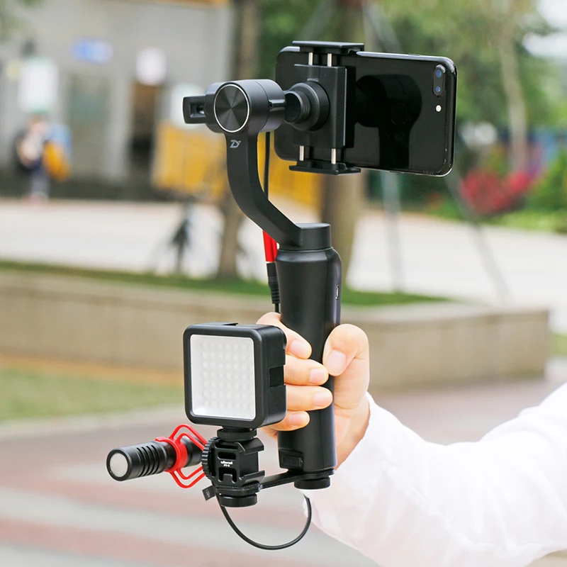 Для DJI Osmo Mobile 2 аксессуары тройное крепление для горячий башмак шарнирный адаптер