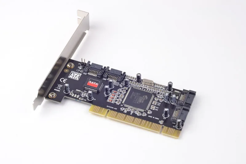 PCI-4 порта SATA карта контроллера хоста 3 ТБ x4 HDD SIL3114 чипсет для кремния | Компьютеры и