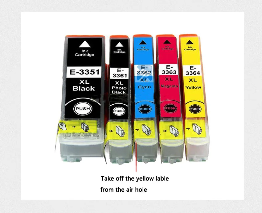 5 33XL совместимый чернильный картридж для принтера Epson XP530 XP630 XP830 XP635 XP540 XP640 XP645 xp900 T3351.T3361-T3364 для принтера в Европе