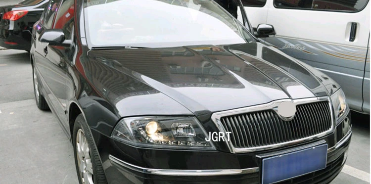 Автомобильный Стайлинг фар в сборе 2006-2009 для Skoda Octavia douleu Angel Eye светодиодный DRL Объектив двойной луч H7 hid комплект с 2 шт