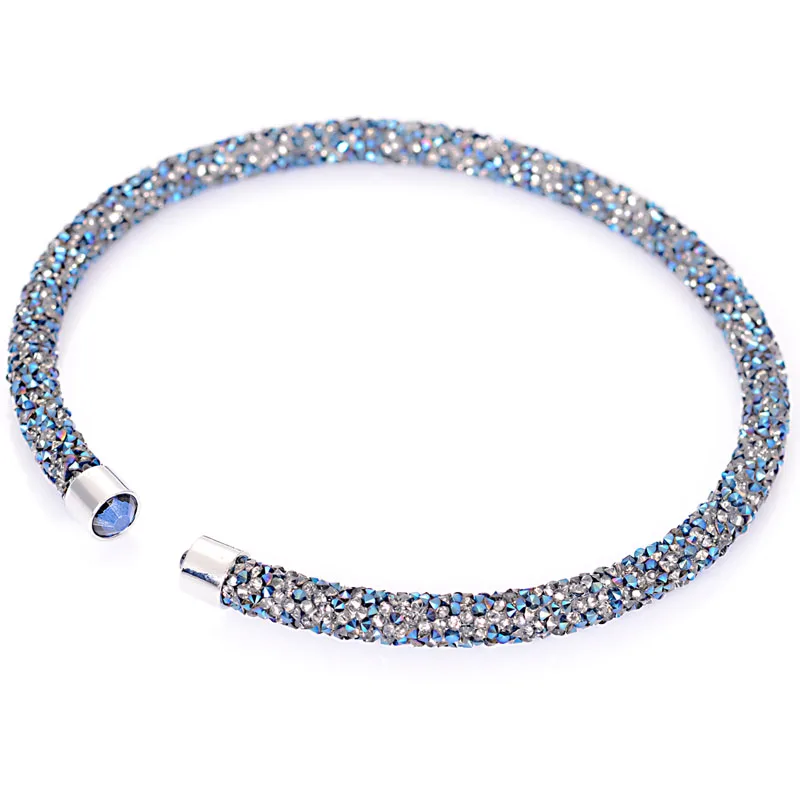 Кристалл ожерелье колье уникальными Полный Rhinestone пыли ожерелья моменты с