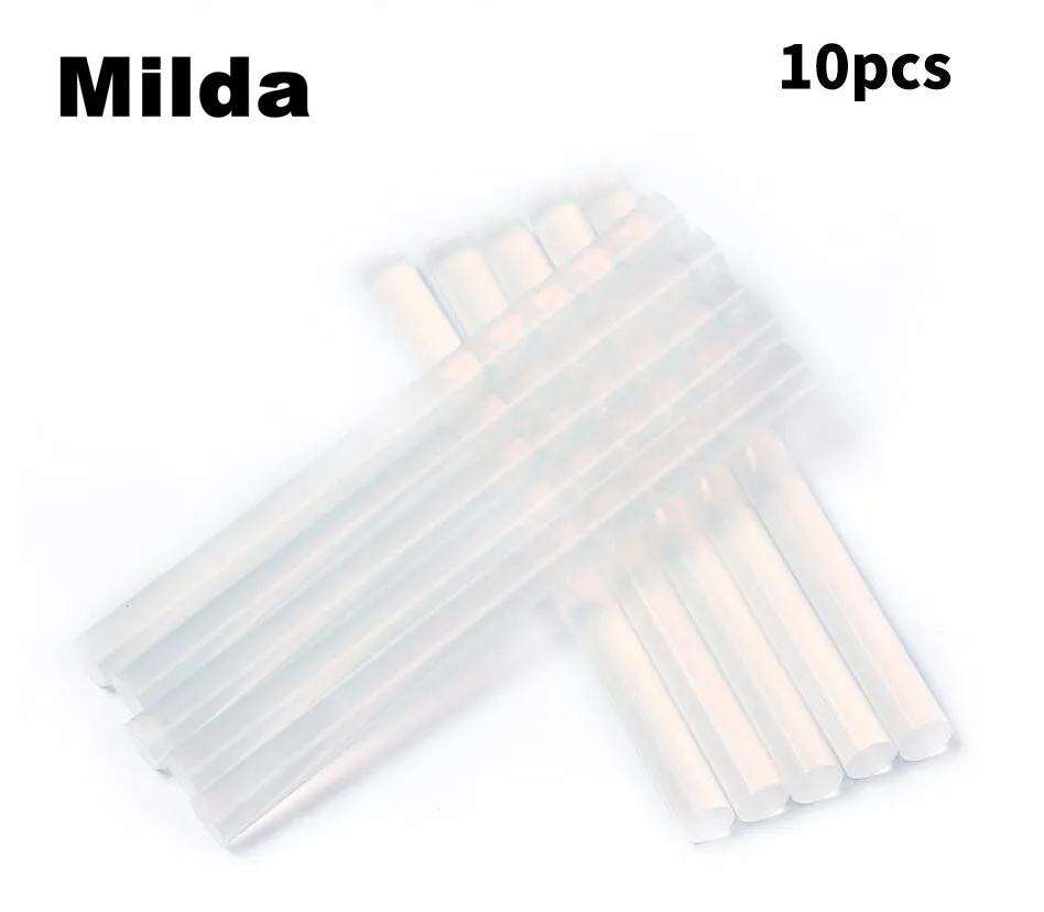 Milda 10 шт./лот 7*100 мм термоплавкие клеевые палочки для электрического клеевого