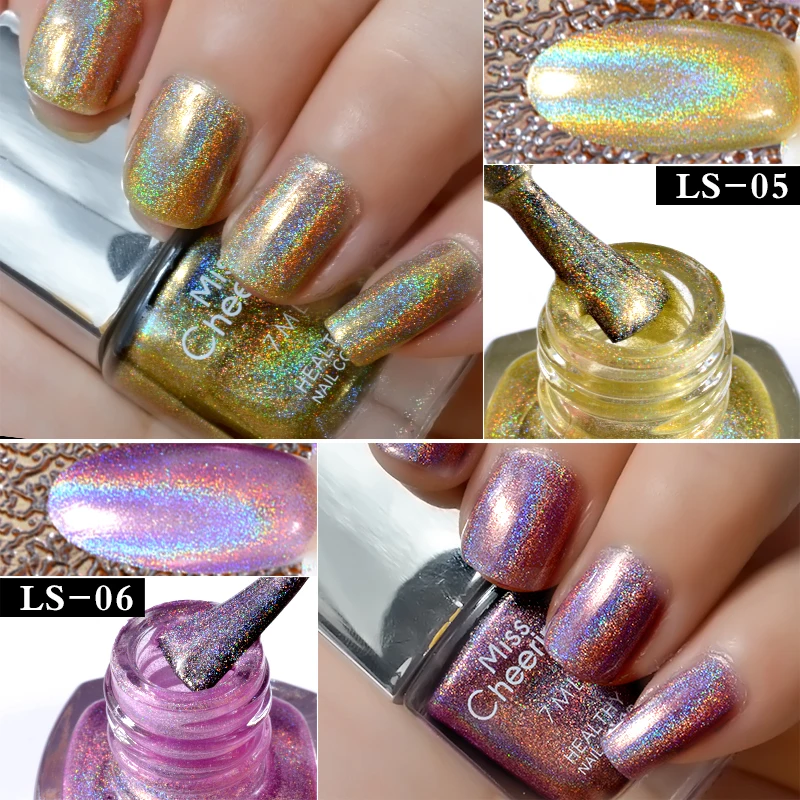 Misscheering 7 мл голографический фотографический лак для ногтей лазерный фотолак