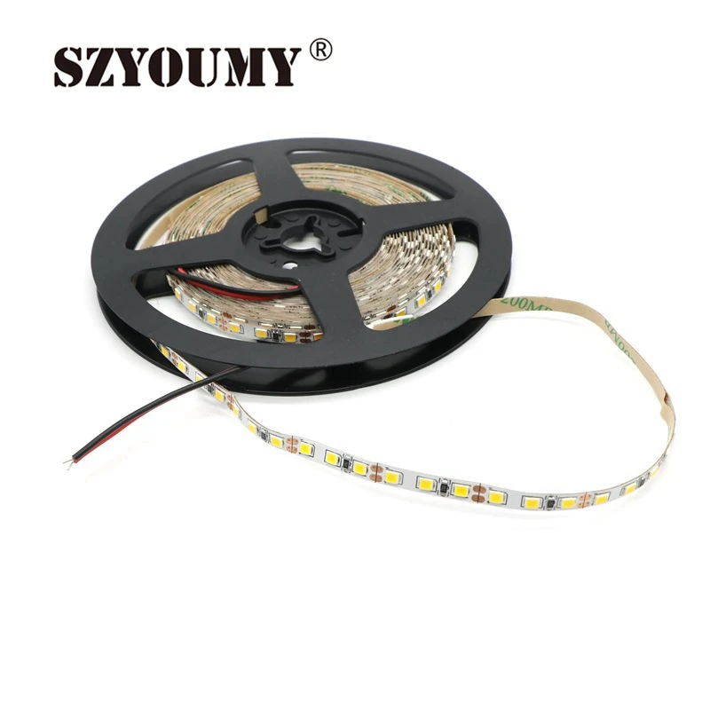 SZYOUMY 12 В 2835 100 м Светодиодная лента 5 мм Тонкий 8 IP65 IP20 неводонепроницаемый 120