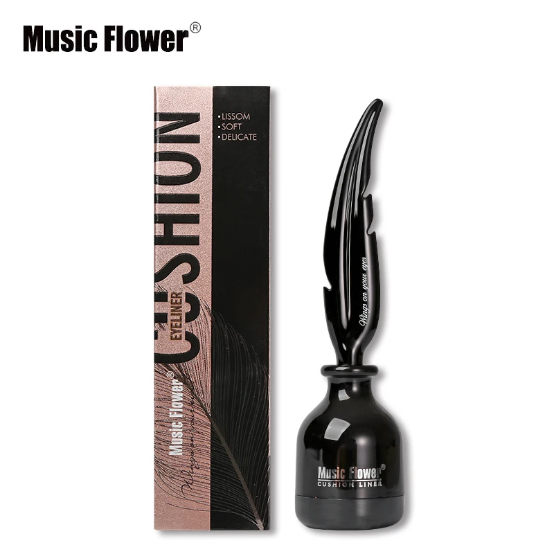 Подводка для глаз Music Flower Air кушон век Водонепроницаемый Жидкий карандаш 24 ч с