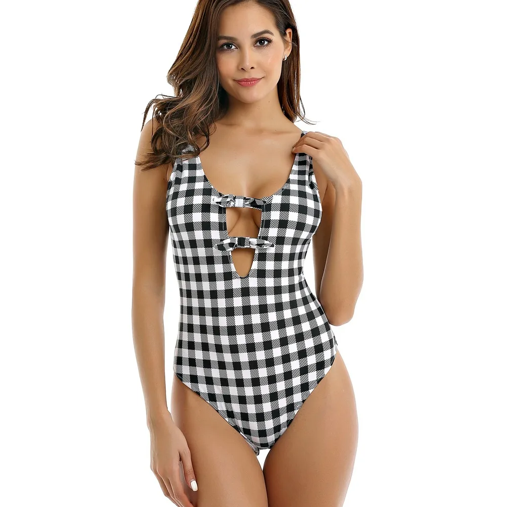 TCBSG 2019 New Arrival Sexy One Piece Swimsuit Hot Sale Women Summer Beach Priint Monokini Swimwear Swim Wear Bathing Suits | Спорт и