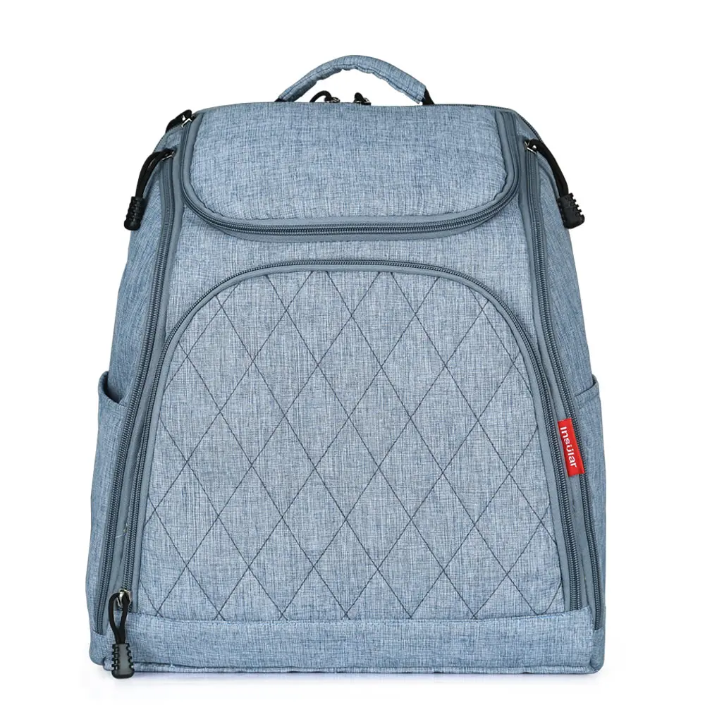 Denim Blue INSULAR Mommy сумка для подгузников для беременных брендовая Большая вместительная сумка для пеленания ребенка рюкзак для путешествий дизайнерская сумка для ухода за ребенком - Цвет: Denim Blue